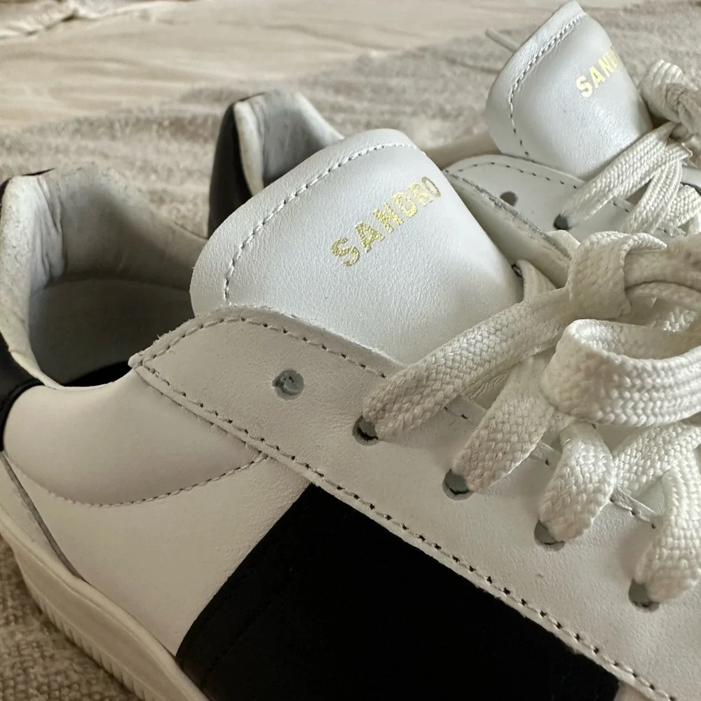 Sandro Paris Men’s Magic Lace Up Low Top Sneakers US 9 / FR 40 MSRP $320 - Picture 3 of 9